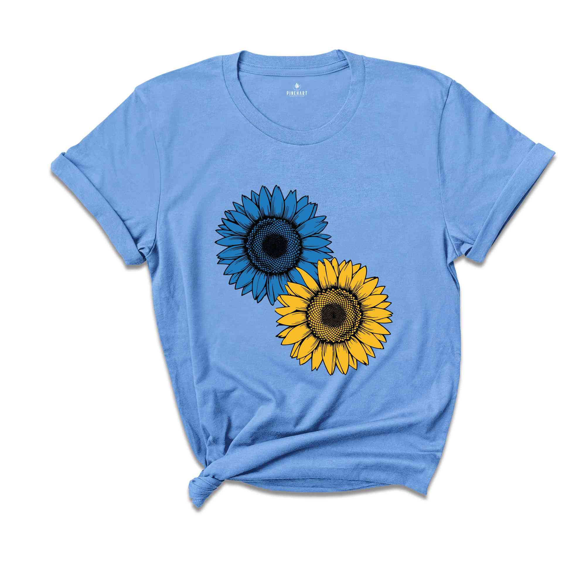 Sunflower Ukraine, Proud Ukrainian T-Shirt, Pray for Ukraine Tee, No War Ukraine, Ukraine Military Shirt