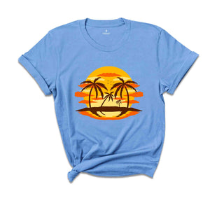 Retro Sunset Rays Wavy Shirt, Sun Shirt, Retro Sunshine Shirt, Sun Rays Tee, Beachy Vibes Tee, Retro Summer Time , Sunset Tshirt