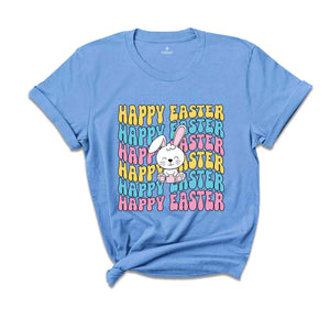 Happy Easter Bunny Shirt, Easter Bunny Shirt, Happy Easter Shirt, Easter Shirt, Cute Easter Shirt, Cute Bunny Shirt, Rabbit Tee