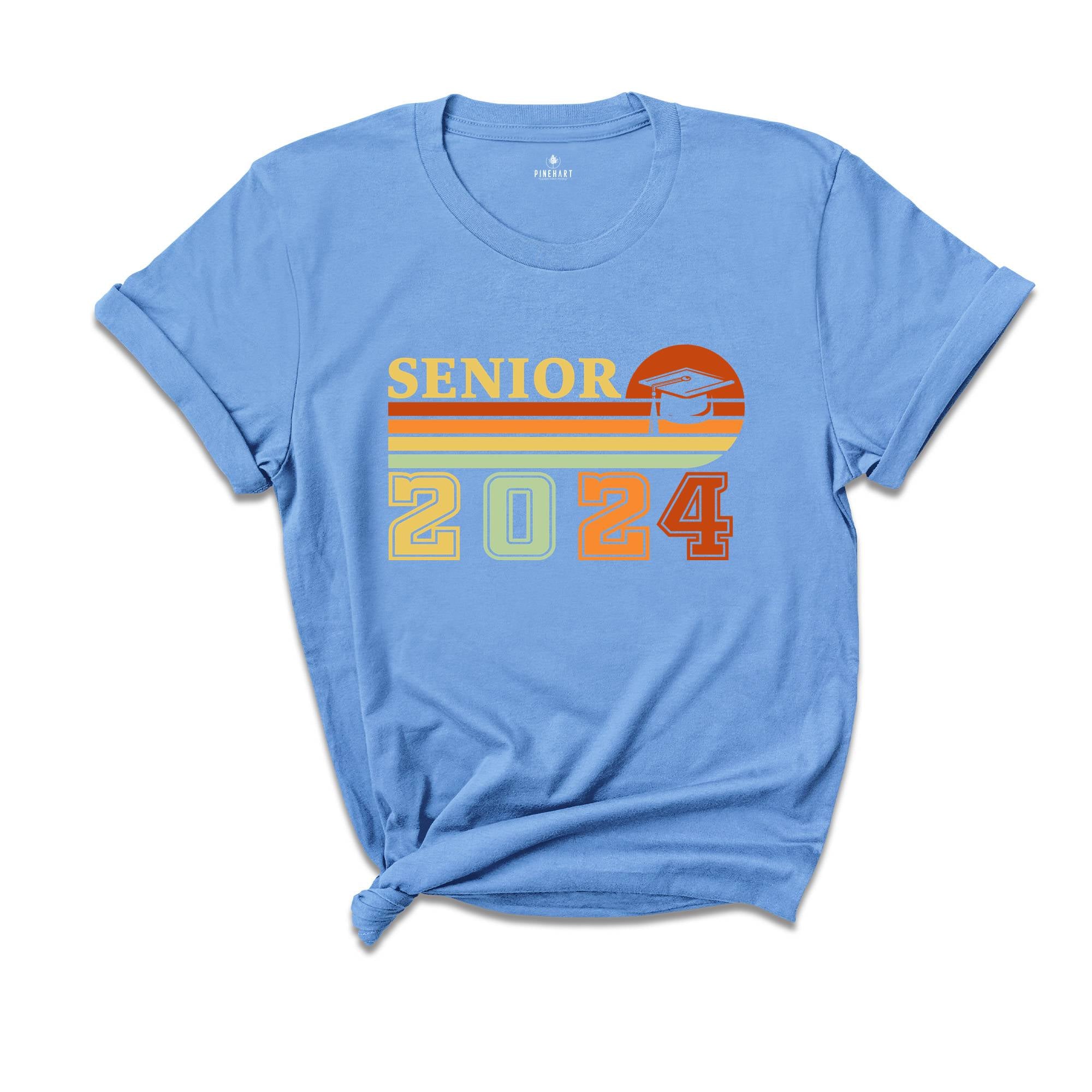 Retro Senior 2024 Shirt, Class of 2024 Shirt, Graduate Shirt, Graduation Gift, Graduation of 2024 Shirt, Senior Class of 2024 Shirts