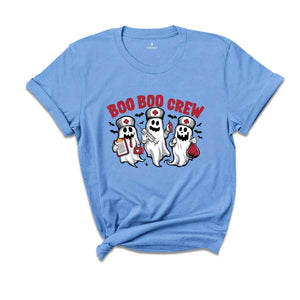 Boo Boo Crew Halloween Nurse T-Shirt, Boo Shirt, Halloween Shirt, Funny Halloween Shirt, Cute Nurse Shirt, Ghost Nurse Tee