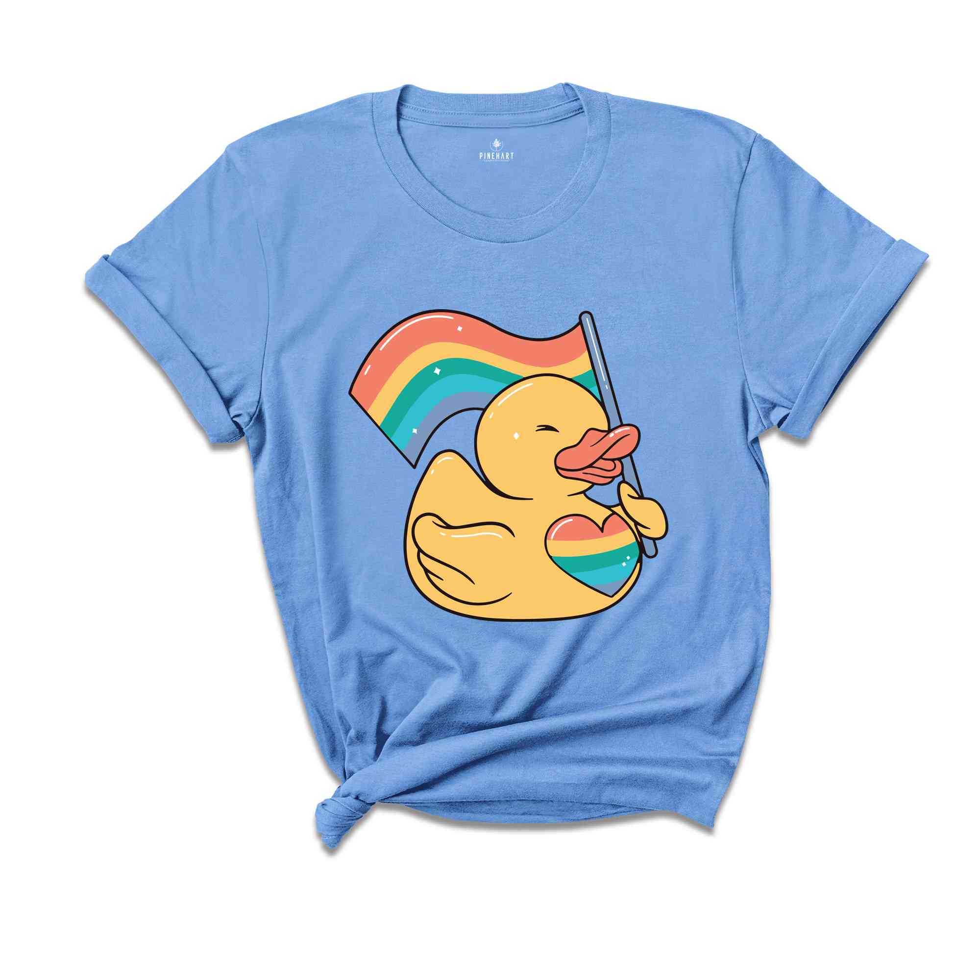 Cute Duck Shirt, Cute LGBT Shirt, LGBTQ Pride Shirt, Pride Ally Shirt, Pride Flag Shirt, Gay Shirt, Lesbian Shirt, Pride Shirt