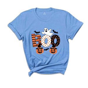 Boo Halloween Shirt, Ghost Halloween Shirt, Halloween Shirt, Trick Or Treat Shirt, Spooky Vibes Shirt, Pumpkin Shirt