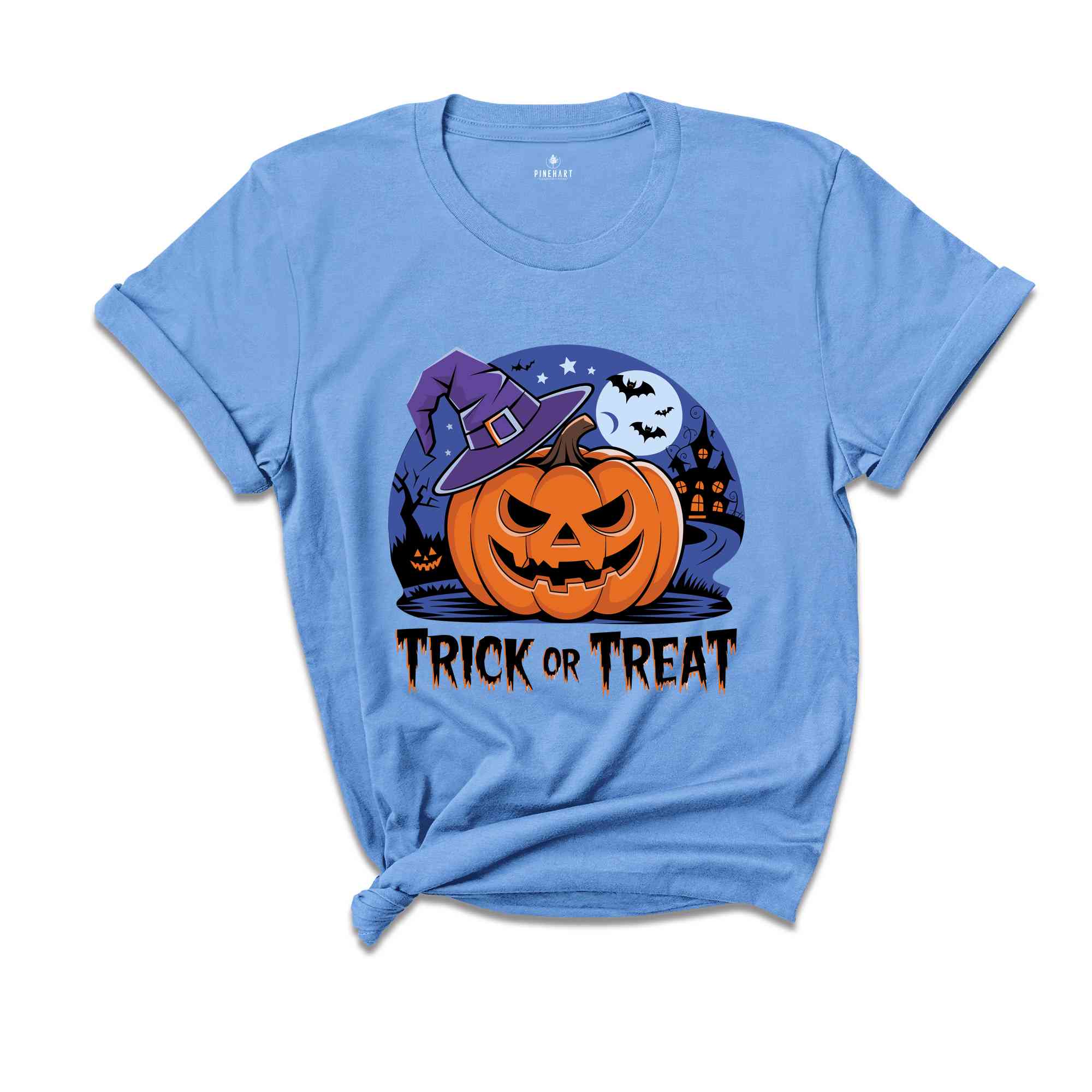 Trick or Treat Shirt Shirt, Halloween Town Shirt Gift, Funny Halloween Shirt, Pumpkin and Bats Shirt, Halloween Party Gift, Halloween Shirt