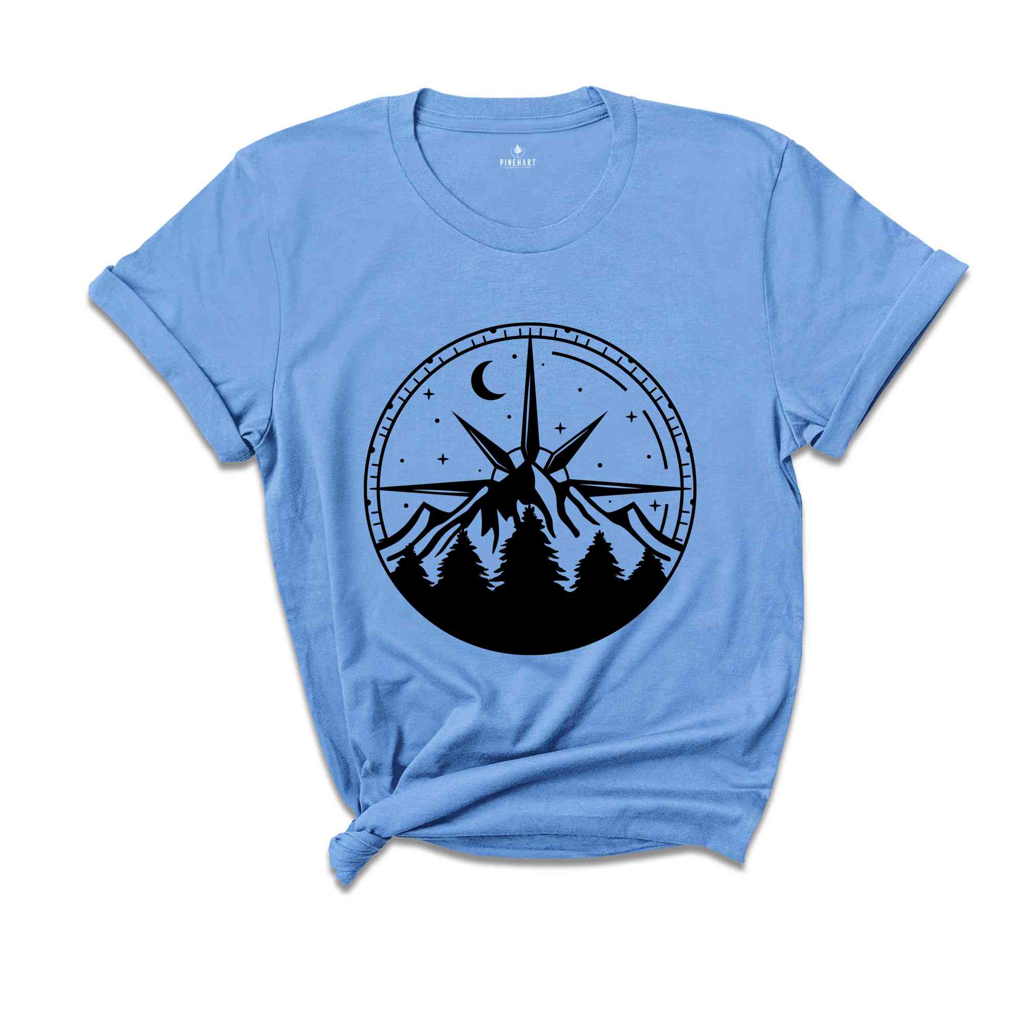 Compass Shirt, Mountain Shirt, Hiking Shirt, Outdoor Shirt, Camper Gift, Nature Lover Gift, Traveler Shirt, Nature Lover Shirt, Camping Tee