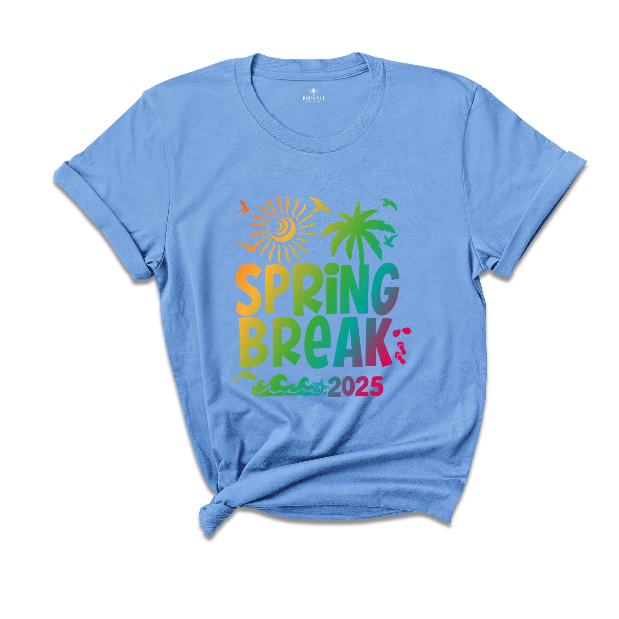 Spring Break 2025 Shirt, Beach Vibes 2025 Shirt, Beach Shirts, Family Matching Shirt, Vacation Shirt, Gift for Friends, Summer Shirt