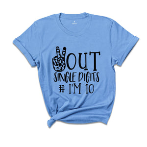 Ten Birthday Shirt, 10th Birthday Shirt, Tenth Birthday, Birthday Shirt, 10th Birthday, Tenth Birthday T-Shirt, Birthday Party Tee