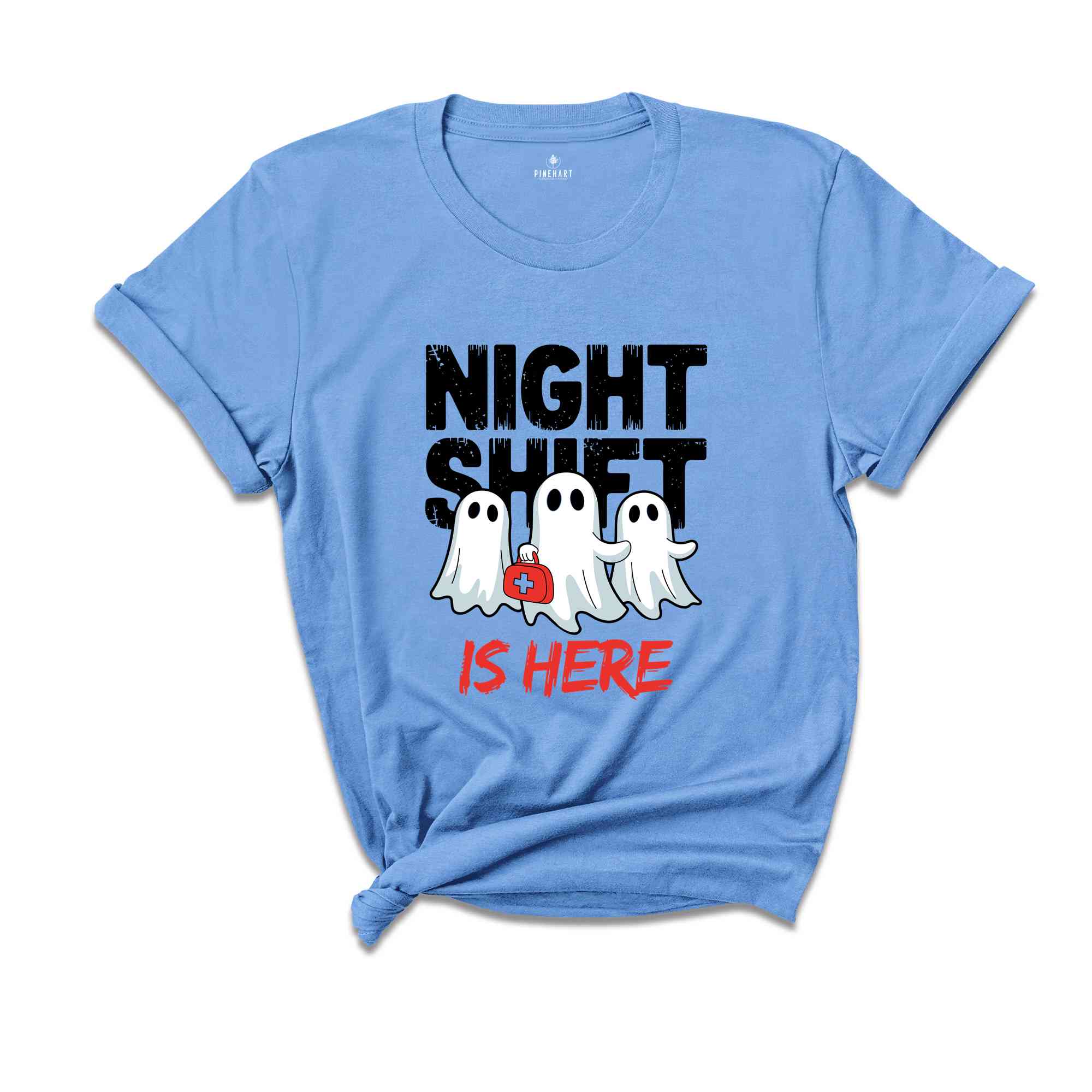 Night Shift Is Here Shirt, Halloween Nurse Shirt, Halloween Nurse Gift, Funny Ghost Shirt, Nursing Student Shirt, Spooky Nurse Shirt