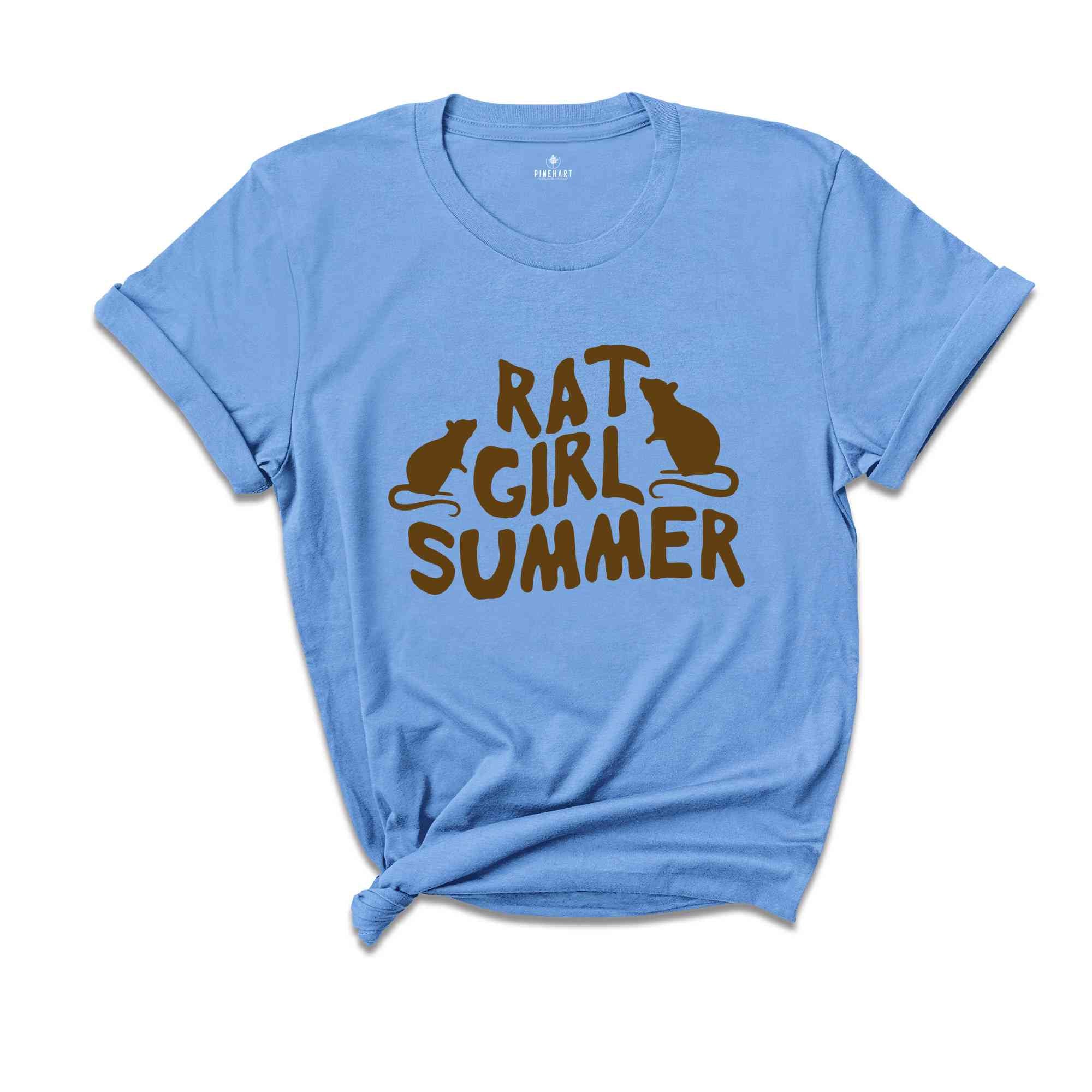 Rat Girl Summer Shirt, Rat Lover Gift Shirt, Animal Lover Tee, Hello Summer Gift, Rat Shirt, Funny Mouse Rat Shirt, Trending Gift