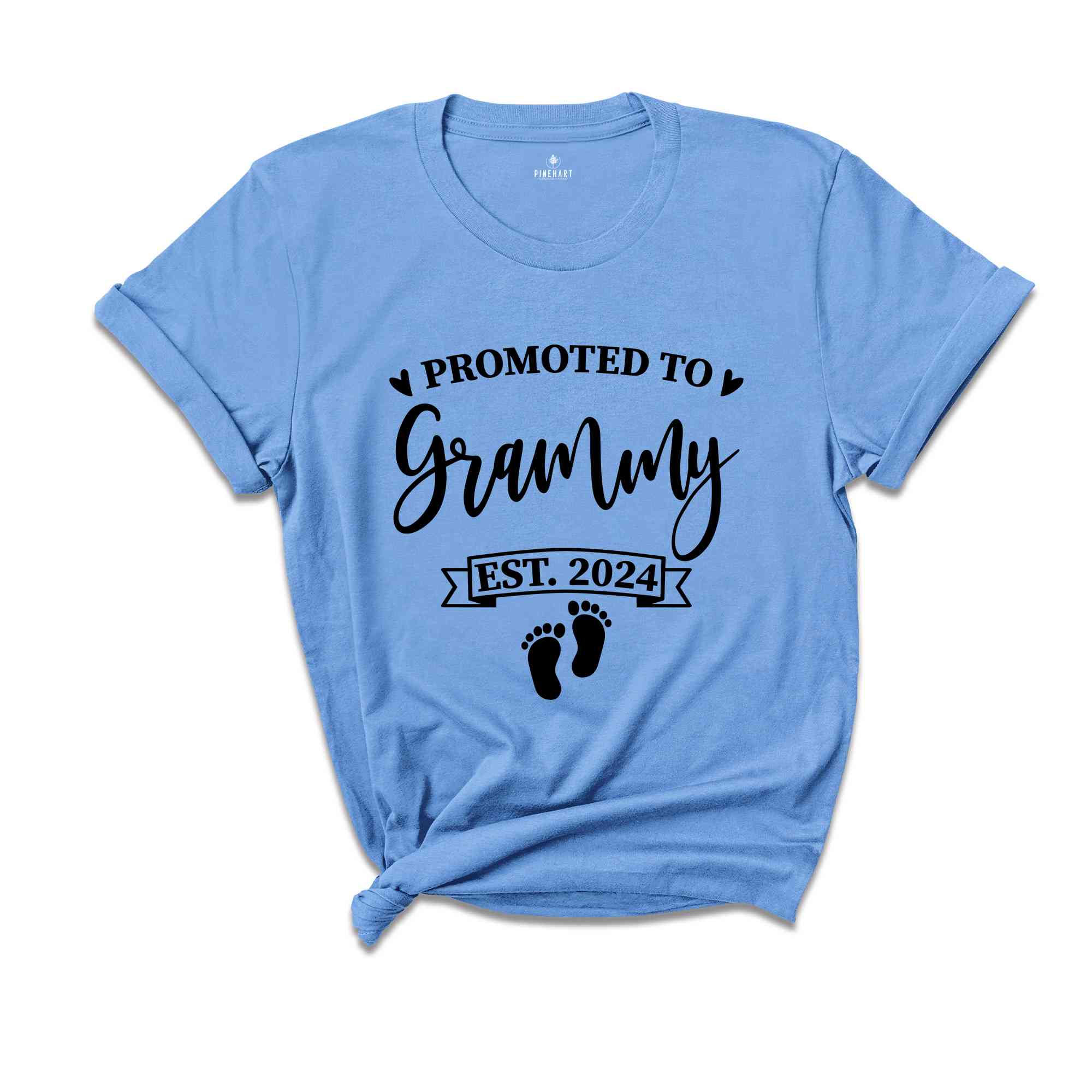 Baby Announcement, Promoted to Grammy, Promoted to Paw Paw Est. 2024, New Grammy Shirt, New Paw Paw Shirt, Pregnancy Reveal Shirts