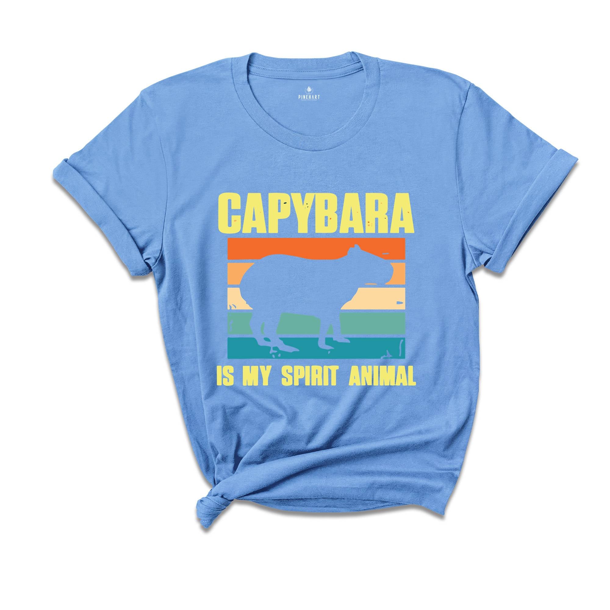 Capybara Is My Spirit Animal Shirt,Animal Lover Tee,Capybara Lover T-Shirt,Cute Animal Tshirt,Capybara Gift,Vintage Graphic Tee,Funny Quotes