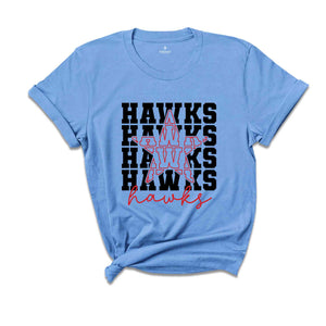 Team Mascot Shirt, Hawks Team Shirt, Hawks Football Shirt, Hawks Fan Shirt, Hawks School Shirt, Hawks School Spirit, Hawks Basketball Tee