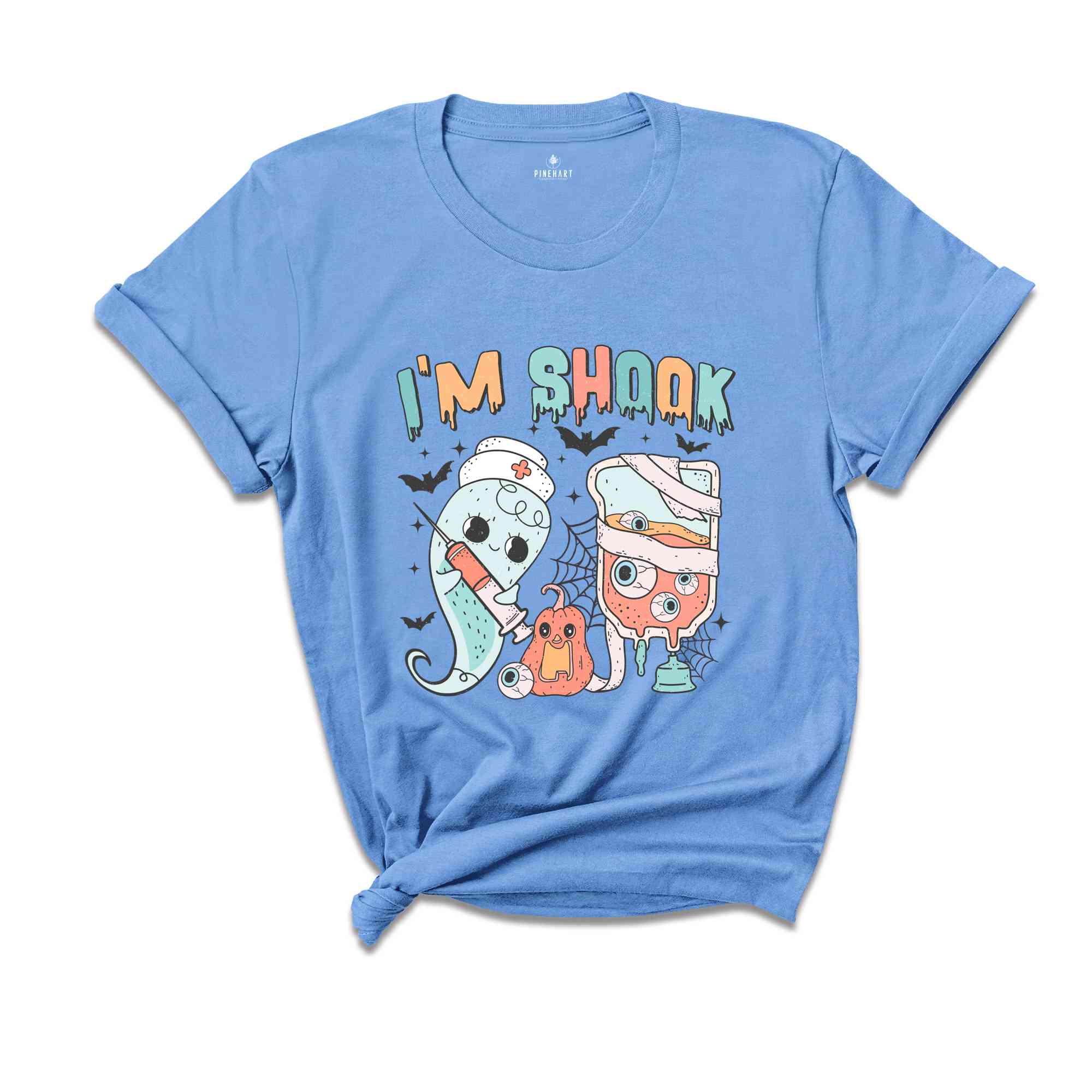 I'm Shook Shirt, Halloween Shirt, Spooky Pumpkin Shirt, Halloween Party Shirt, Retro Halloween Shirt