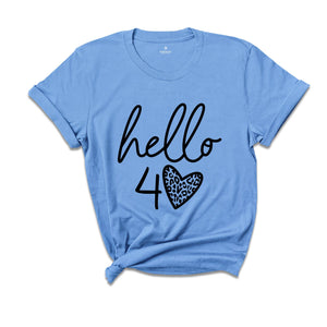 40th Birthday Shirt, Hello 40 T-Shirt, 1984 Birthday Tee, 40th Birthday Gift, Forty And Fabulous, 40 AF, 1984 Birthday Shirt