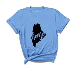 Maine State Shirts, Maine State Map Shirt, Maine Travel Gifts, Maine Apparel, Maine Clothing, Maine Sweatshirt, Maine Home Sweatshirt