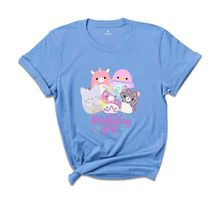 Birthday Squish Shirt, Cute Teenage Birthday, Birthday Girl Gift , 10Th Birthday, Squish Squad Shirt, Cute Squishmallow Shirt