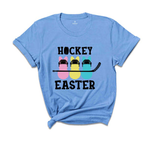 Hockey Easter Shirt, Hockey Lover Gift, Funny Easter Shirt, Easter Peeps T-Shirt, Hockey Kids Shirt, Cute Easter Bunny Shirt