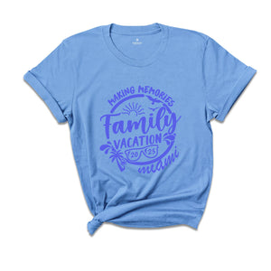 Custom Family Vacation Shirt, Personalized Gift, Family Trip Shirt, Vacation Shirts, Family Vacation, Family Beach Trip, Summer Vibes 2025