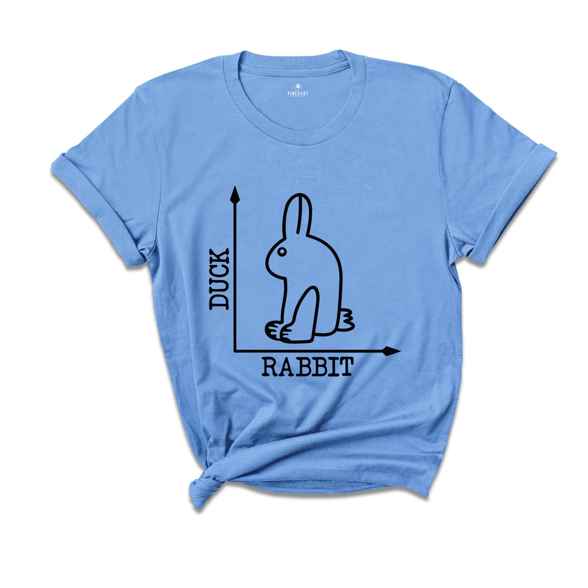 Rabbit Duck Shirt, Funny Rabbit Shirt, Animal Lover Shirt, Optical Art Shirt, Quirky Animal Shirt, Unique Rabbit Shirt, Rabbit Optical Tee