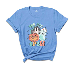 Boo Boo Crew Shirt, Halloween Shirt, Spooky Pumpkin Shirt, Halloween Party Shirt, Retro Halloween Shirt