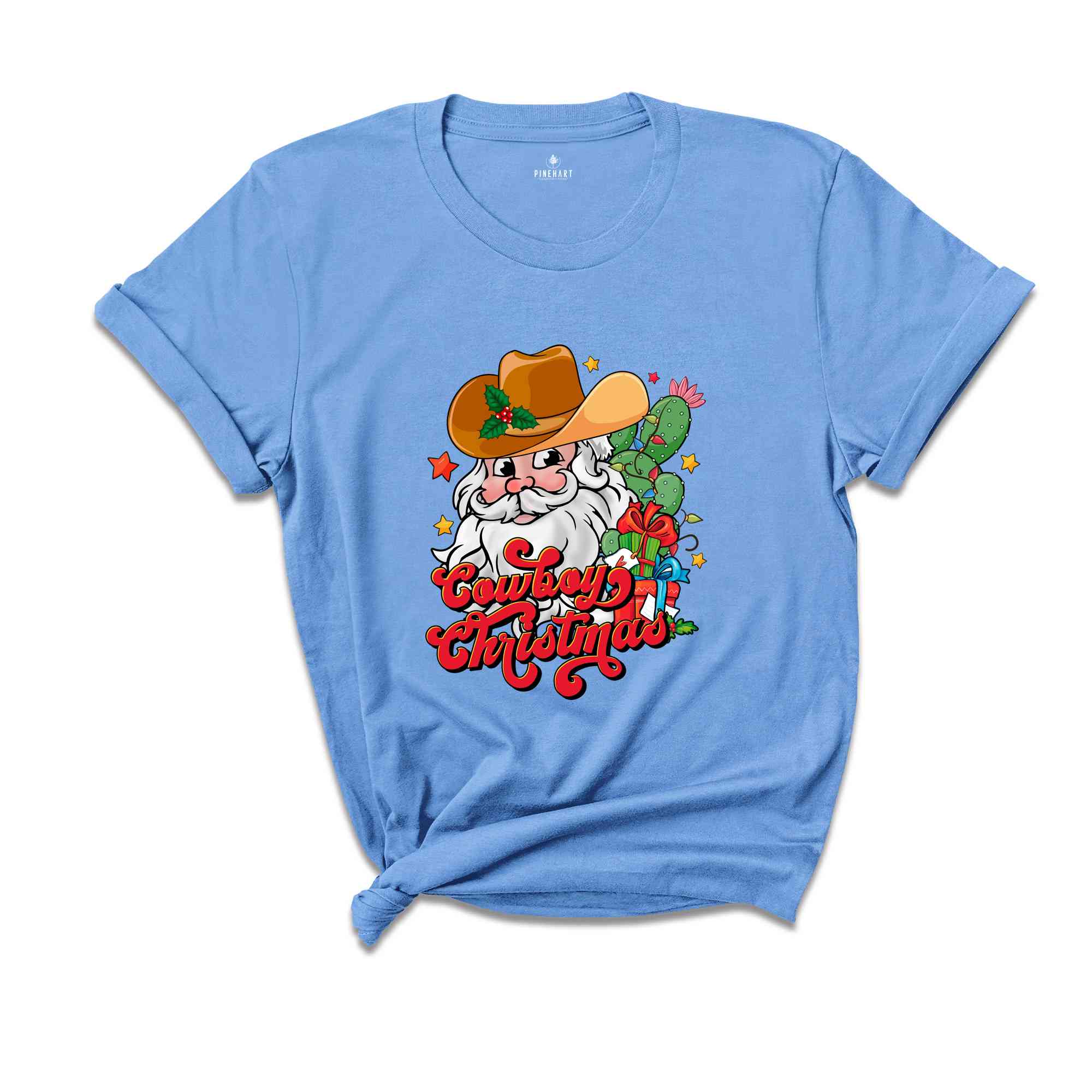 Christmas Cowboy Shirt, Funny Christmas Shirt, Cowboy Shirt, Santa Shirt, Christmas Gift, Cute Christmas Shirt, Christmas Party Shirt