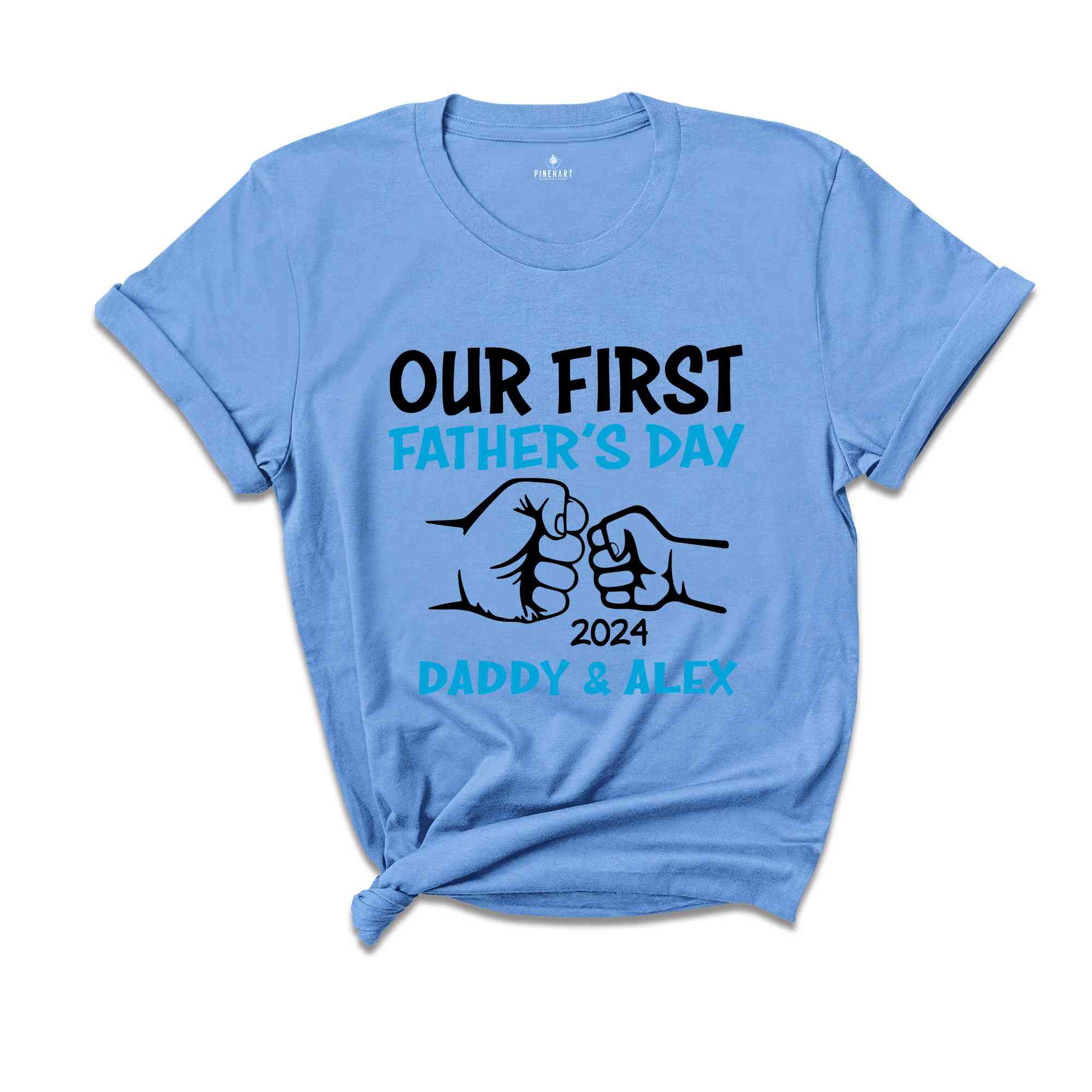 Our First Fathers Day Shirt, Daddy And Child Shirt, Fathers Day Matching Shirt, Fathers Day Gift Tee