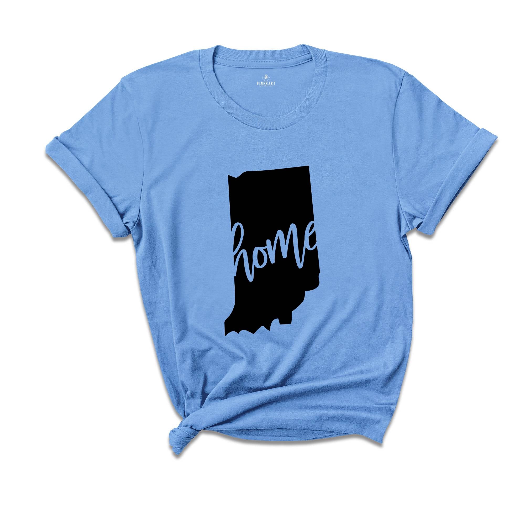 Indiana State Shirts, Indiana State Map Shirt, Indiana Travel Gifts, Indiana Apparel, Indiana Clothing, Indiana Travel T-Shirt