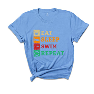 Eat Sleep Swim, Swimming Shirt, Swimmer Shirt, Funny Swimmer, Swim Coach Gift, Swimming Lover, Swim Instructor, Swim Teacher