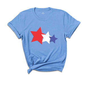 USA Stars Shirt, 4th Of July Shirt, Star Glitter Shirt, Fourth Of July Shirt, Independence Shirt, Patriotic Shirt, USA Shirt, America Shirt