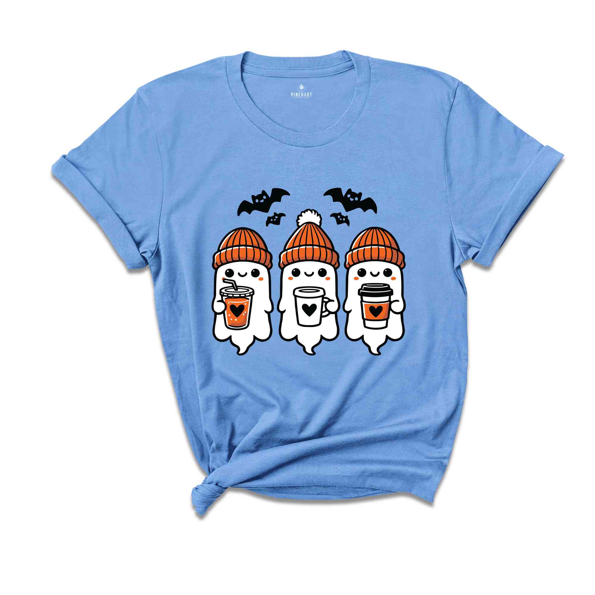 Halloween Coffee Ghosts Shirt, Cute Ghost Shirt, Coffee Halloween Shirt, Cute Fall Shirt, Spooky Season Shirt, Halloween Shirt, Spooky Shirt