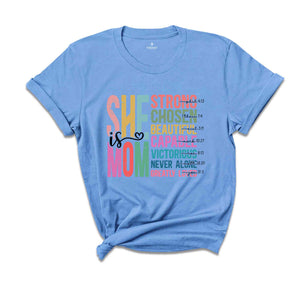 She Is Mom Shirt, Religious Mom Shirt, Christian Mom Shirt, Jesus Shirt, Bible Verse Shirt, Mother's Day Gift, Mother's Day Shirt