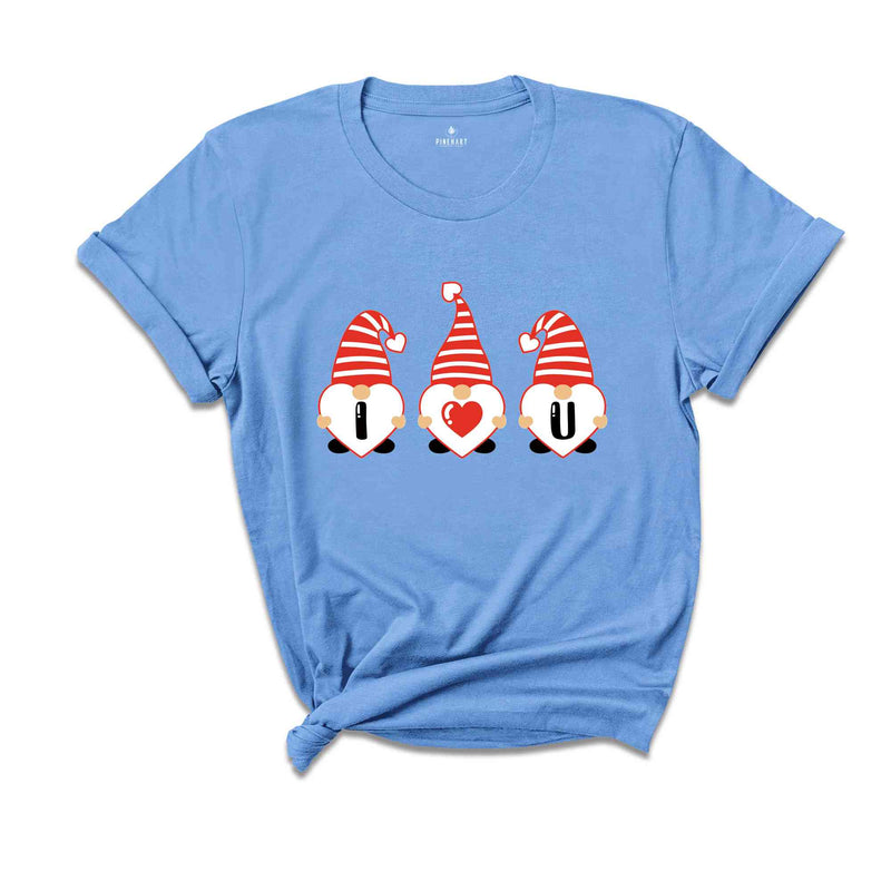 I Love Valentine Gnomes Shirt, Love Shirt, Valentines Day Shirt For Couple, Cute Valentine Shirt, Valentines Day Gift