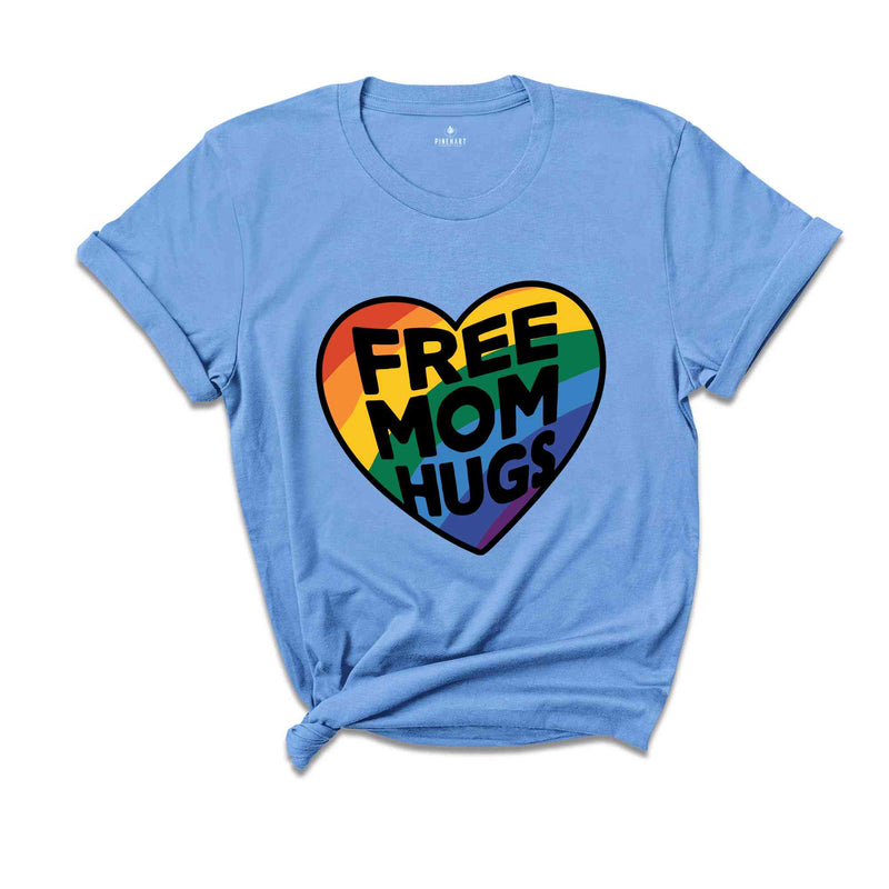 Free Mom Hugs Shirt, Love Is Love, Pride Heart Shirt, Equality Shirt, Queer Shirt, Funny Gay Pride Tank, LGBT Pride Gift