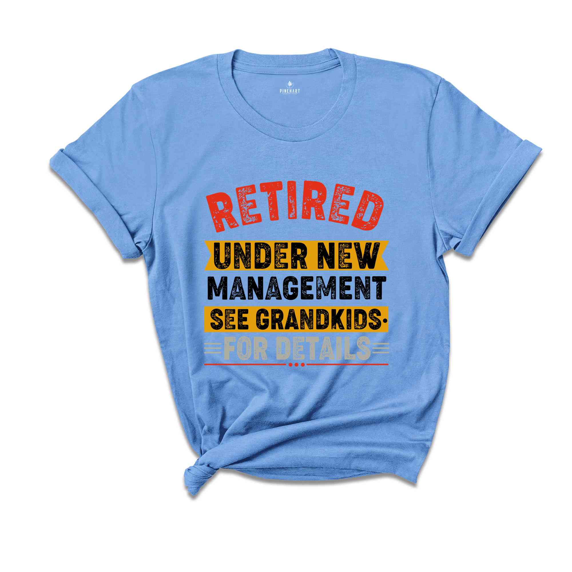 Retired Under New Management See Grandkids for Details, Retirement Gift for Grandpa, Retirement Vintage Shirt, Happy Retirement Grandfather