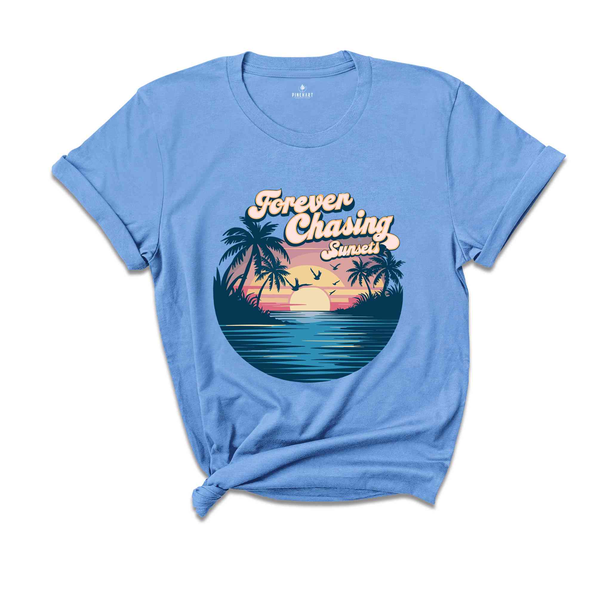 Forever Chasing Sunsets Beach Shirt, Sunset Beach Shirt, Summer Shirt, Vacation Travel Shirt, Beach Shirt, Travel Shirt