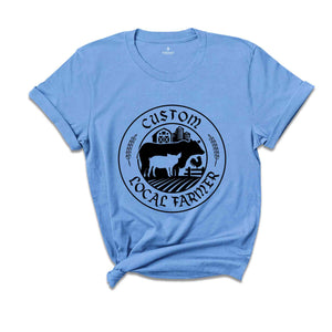 Custom Farm Shirt, Farm Animals Outfit, Personalized Gifts, Local Farmer Clothing, Gift for Her, Shirts for Women