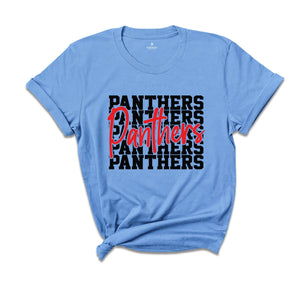 Team Mascot Back to School Shirt, Panthers Team, Panthers Team Spirit Shirt, Panthers Fan Shirt, Panthers School Shirt