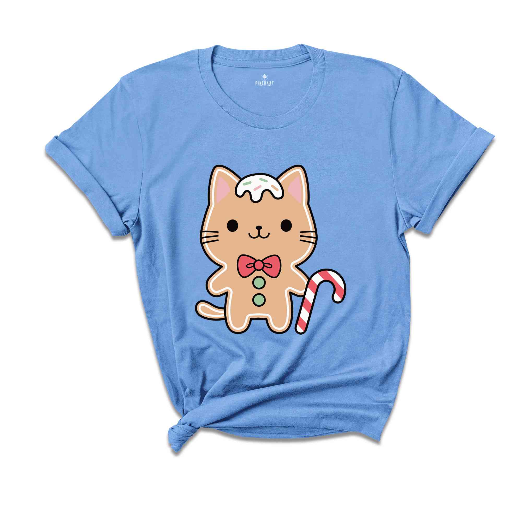 Gingerbread Cat Shirt, Meowy Christmas, Christmas Shirt, Christmas Gift, Funny Christmas Tee, Christmas Party Tee