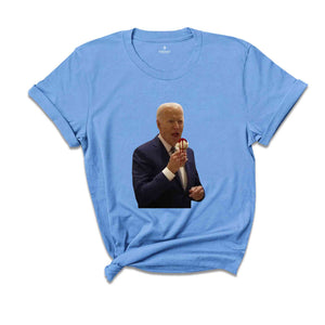 Joe Biden Ice Cream T-Shirt, Sarcastic Joe Biden Shirt, Cease Fire Shirt, Injustice T-Shirt, Stop The War Shirt