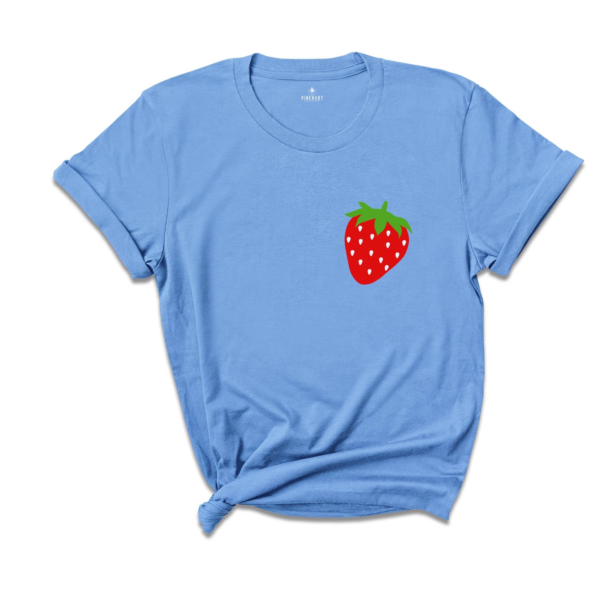 Pocket Strawberry Shirt, Strawberry Lover Shirt, Summer Fruits Shirt, Strawberry T-Shirt, Red Fruit Shirt, Fruit Lover Shirt, Cute Fruit Tee