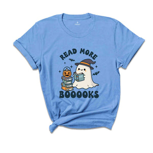 Read More Booooks Shirt, Librarian Shirt, Librarian Halloween, Halloween Ghost Tee, Bookworm Shirt, Spooky Season Shirt, Cute Halloween Tee