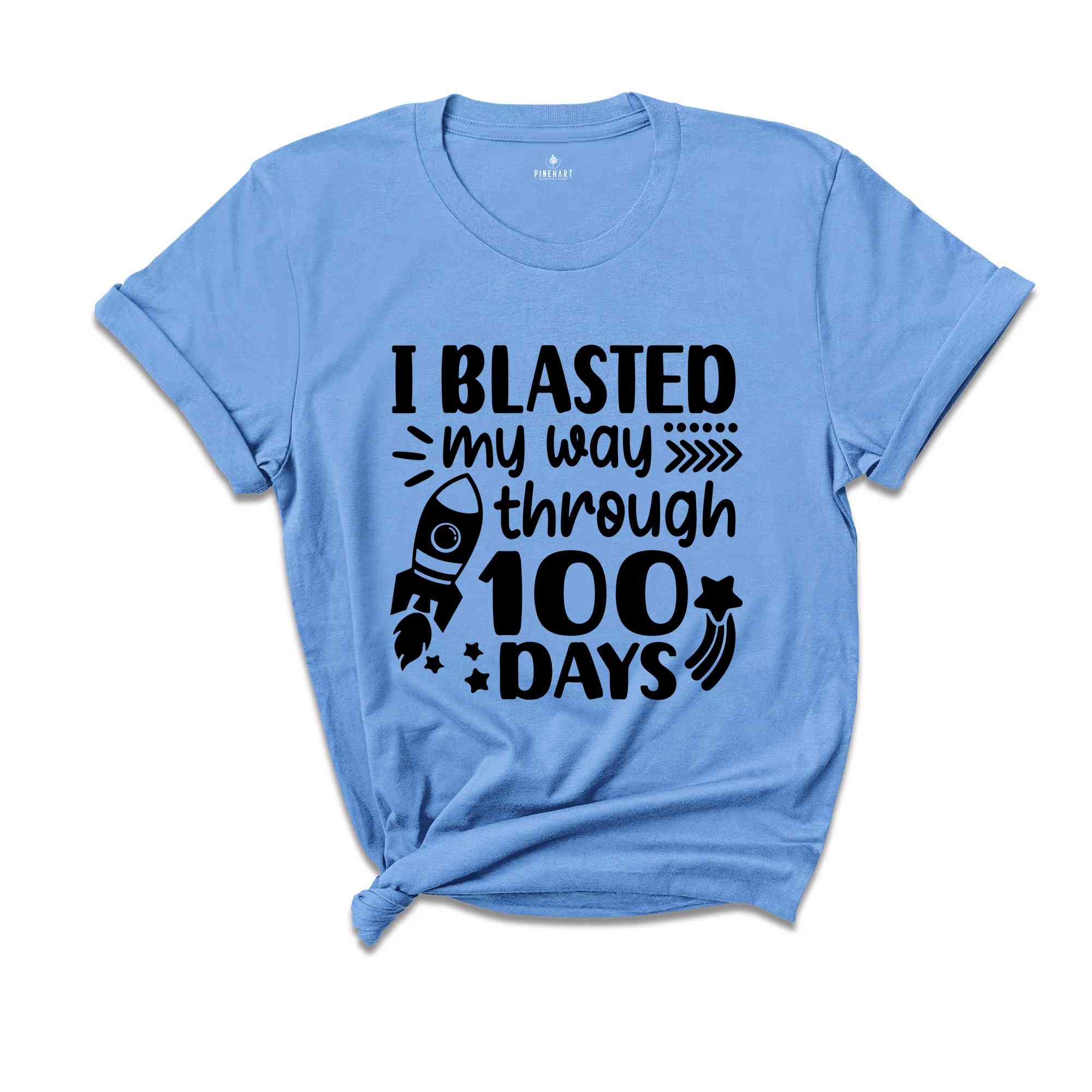 I Blasted My Way Through 100 Days Shirt, Funny School Shirt, Back To School Shirt, Kindergarten Shirt, Happy 100th Day of School Shirt