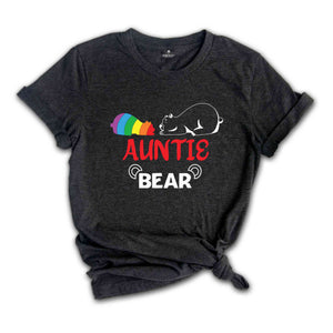 Auntie Bear LGBT Shirt, Support LGBT Shirt, Pride Month Shirt, Queer Shirt, Gay Pride Shirt, Rainbow Shirt, Equality Shirt, Pride Ally Shirt