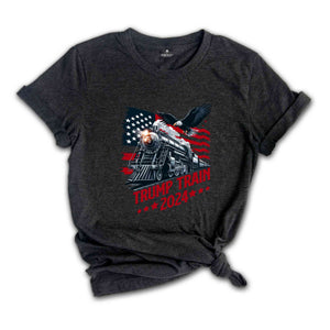 Trump Train 2024 Shirt, Funny Political T-Shirt, Donald Trump Shirt, Trump Legend Shirt, Funny Patriotic Tee