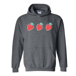 Strawberry Woman Sweatshirt, Strawberry Hoodie, Red Strawberry, Strawberry Gift For Women, Cute Strawberry Sweatshirt, Gardening Sweatshirt