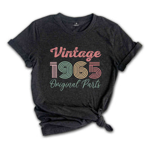 Vintage 1965 Original Parts Shirt, 59th Birthday Shirt, Vintage Shirt, Vintage 1965 Shirt, 59th Birthday Gift, Retro Shirt