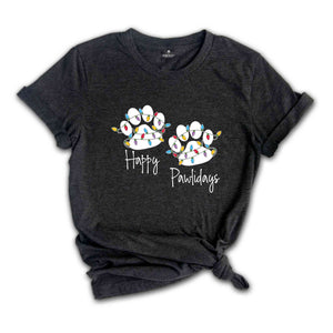 Happy Pawlidays Shirt, Dog Lovers Christmas, Xmas Paw T-Shirt, Cute Christmas Shirt, Animal Lover Shirt, Dog Mama Shirt