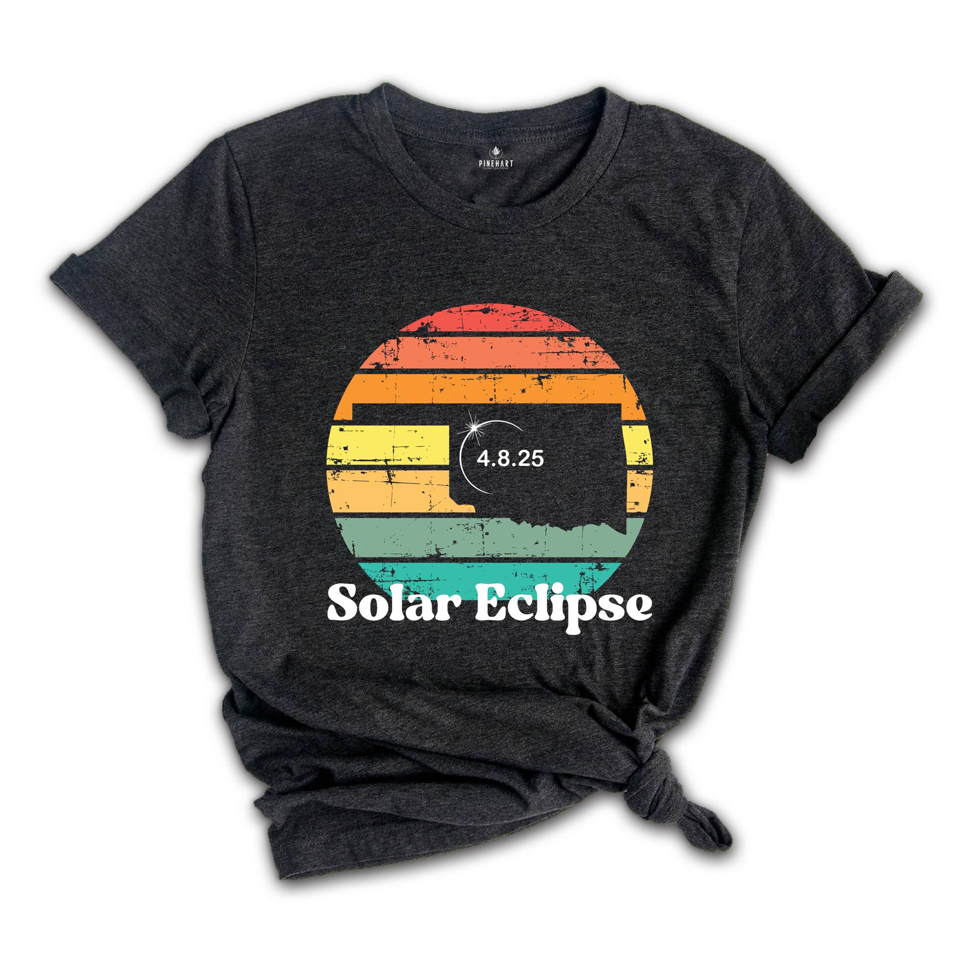 Oklahoma Solar Eclipse T-Shirt, April 8 2025 Solar Eclipse, Total Solar Eclipse Apparel, Solar Eclipse Shirt