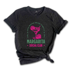 Margarita Social Club T-Shirt, Tequila Tee, Beach Girls Trip Shirt, Vacation Cruise Gifts, Bachelorette Matching Shirts