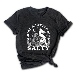 Just a Little Bit Salty Shirt, Funny Mermaid Squad Shirt, Mermaid Party T-Shirt, Mermaid Birthday T Shirt, Bridal Party Shirt, Girls Mermaid